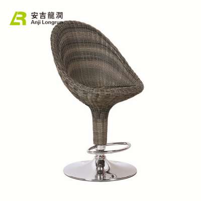 unique design elegant strongly high back chair Rattan bar chair for living room