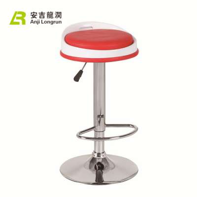 Quality assurance cheap industrial PVC ABS plastic edge bar stools chairs for sale