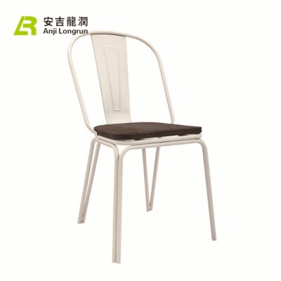 Wholesale PU Seat simple design metal dining Chair