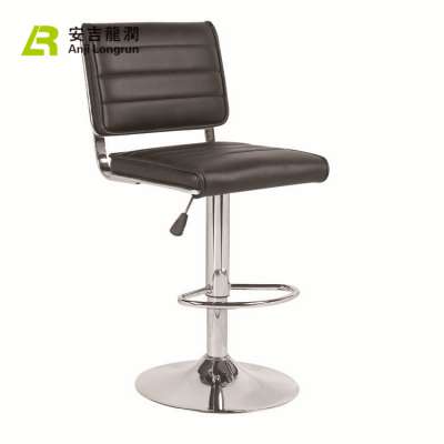 bar furniture PU leather seat 360 swivel synthetic bar stools wholesale