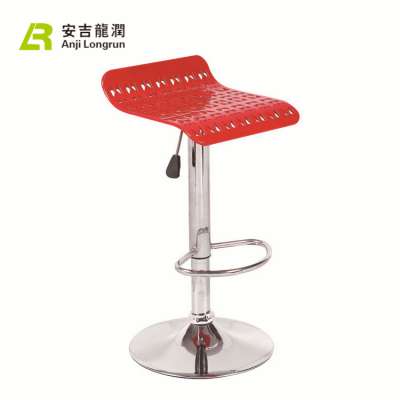 home use furniture high plastic coffee High Quality red bar chair with footrest