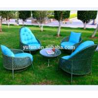 All weather poly rattan garden furniture outdoor wicker chairs for porch